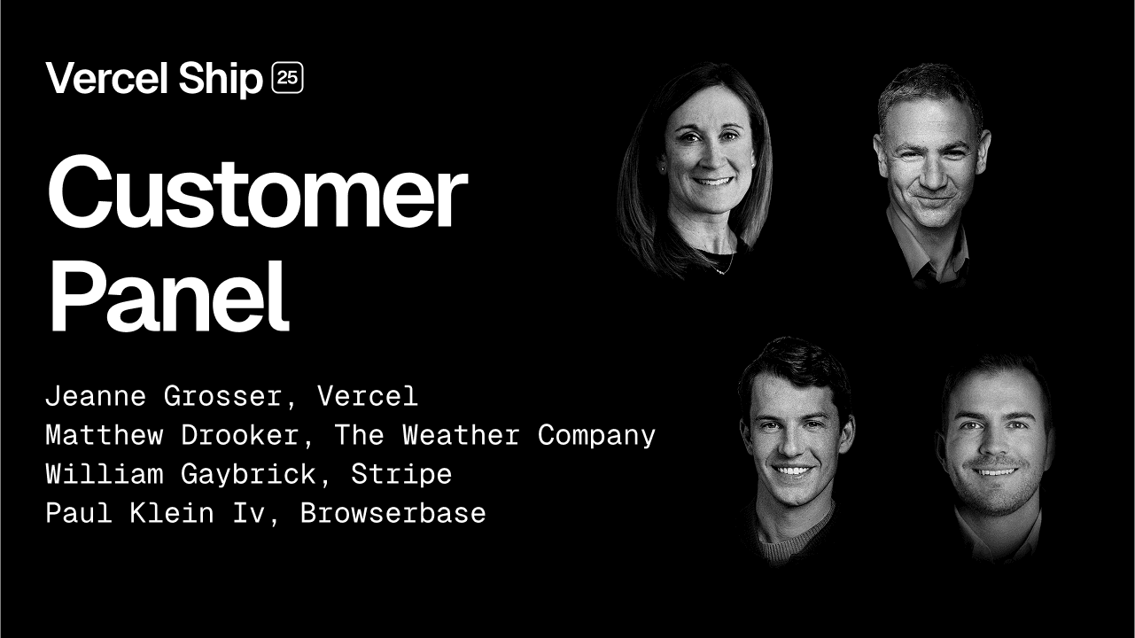 Customer Panel with The Weather Company, Stripe, and Browserbase