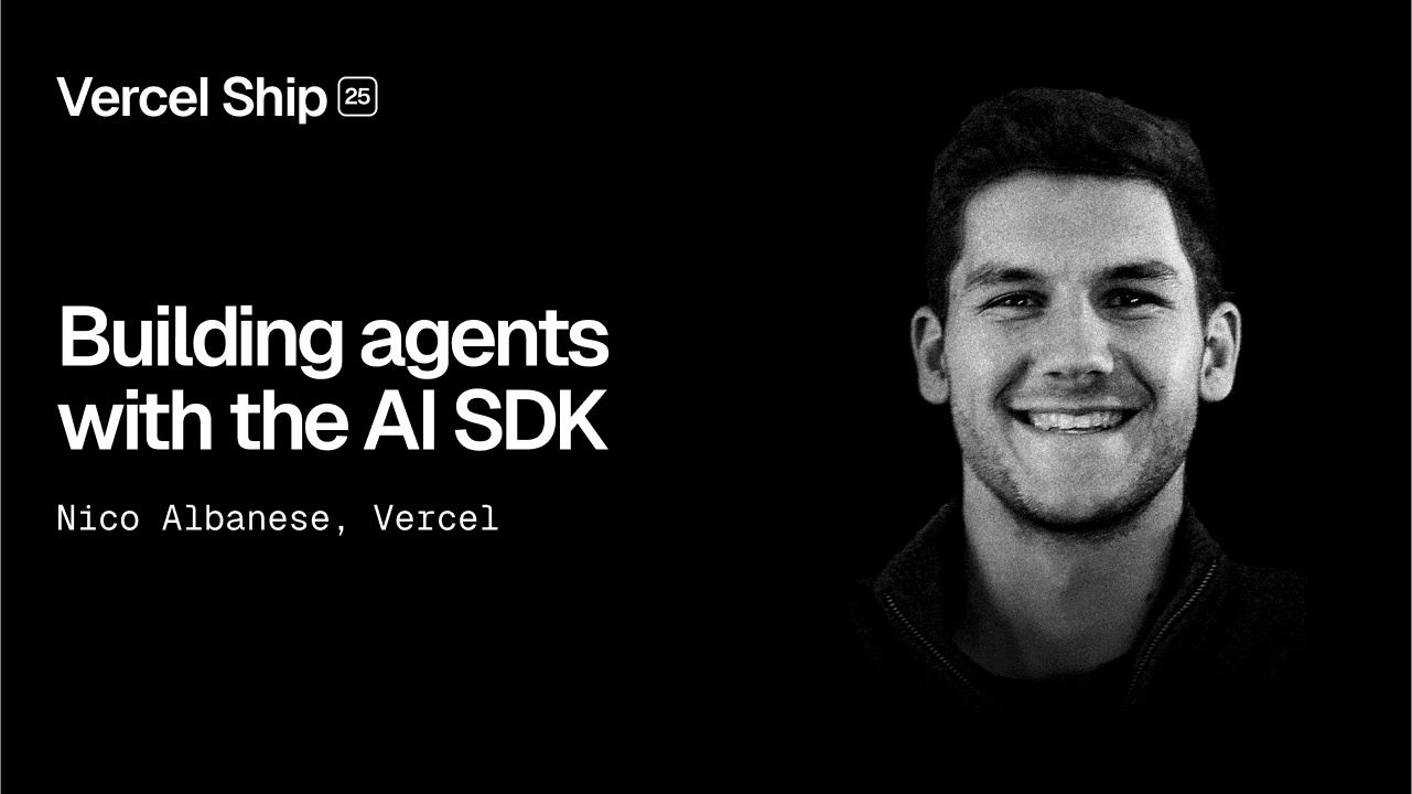 Building agents with the AI SDK