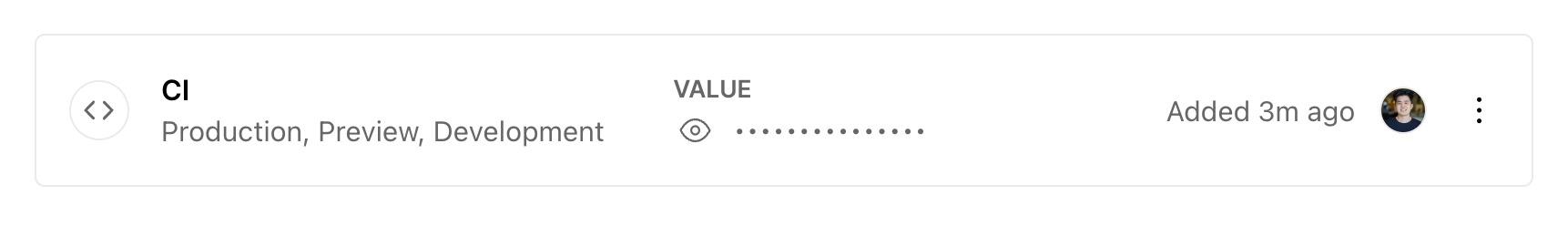 Adding an Environment Variable with the Name as CI and the Value as false.