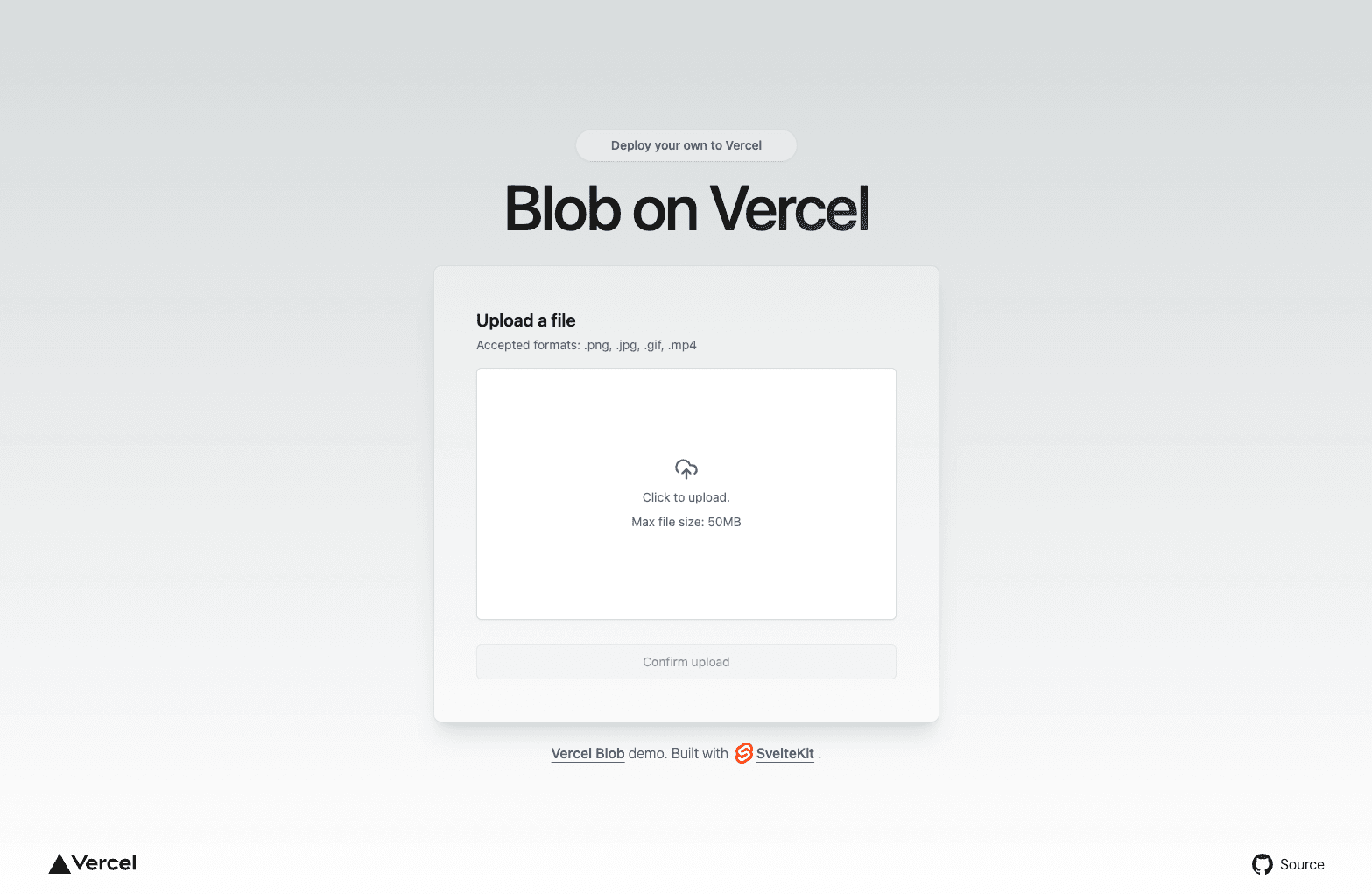 blob sveltekit