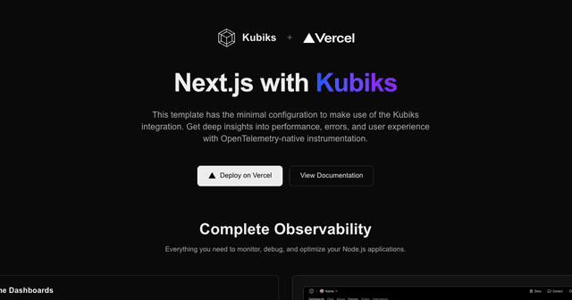 Kubiks Next.js Starter