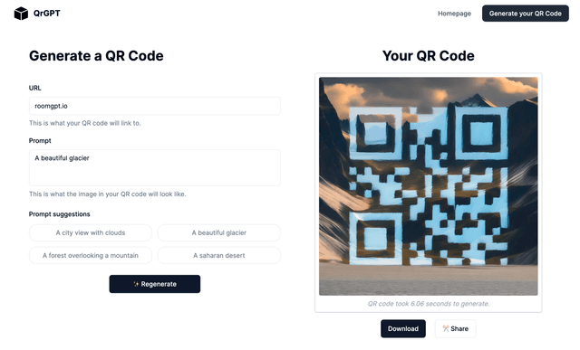 qrGPT – AI QR Code Generator
