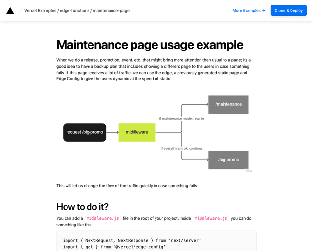 Maintenance Page