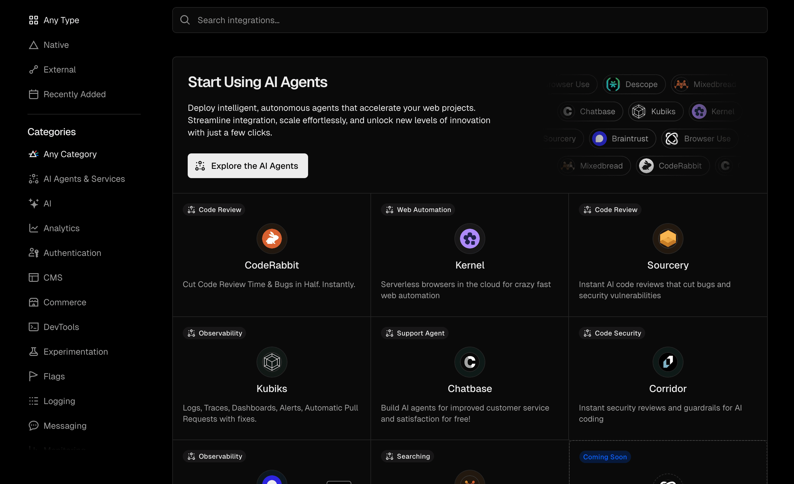 Marketplace agents dark